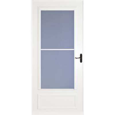 Larson Screenaway Lifestyle 32 In. W x 81 In. H x 1 In. Thick White Mid View DuraTech Storm Door