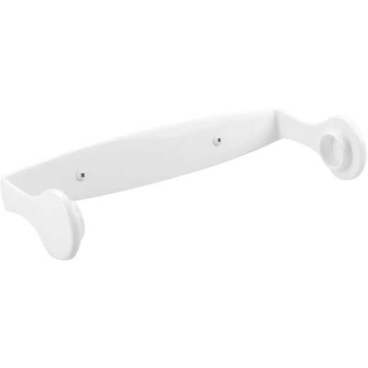 iDesign Clarity Wall Mount White Plastic Paper Towel Holder